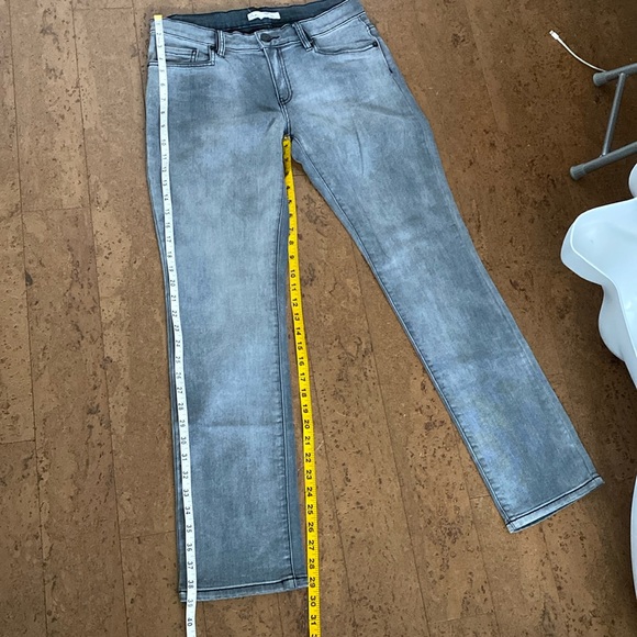 BCBGeneration Riley light wash charcoal women’s boot leg jeans mid rise, size 27 - Picture 14 of 17